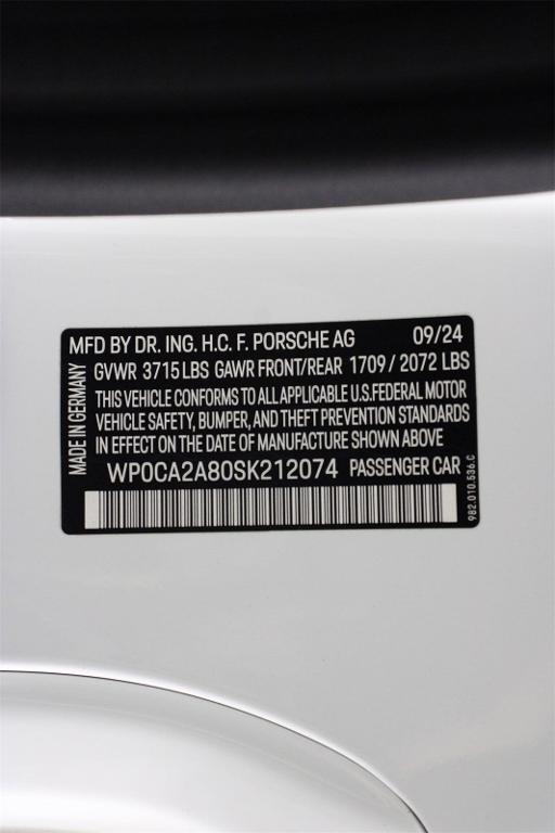 used 2025 Porsche 718 Boxster car, priced at $83,888
