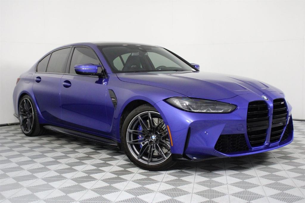 used 2022 BMW M3 car, priced at $73,900