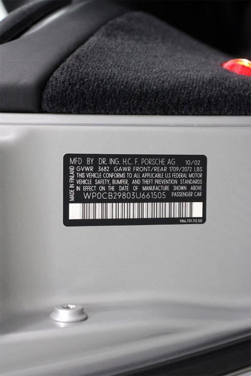 used 2003 Porsche Boxster car, priced at $17,888