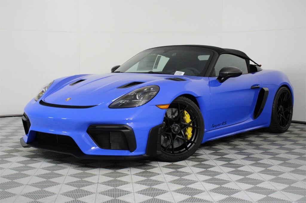 new 2025 Porsche 718 Spyder car, priced at $215,805