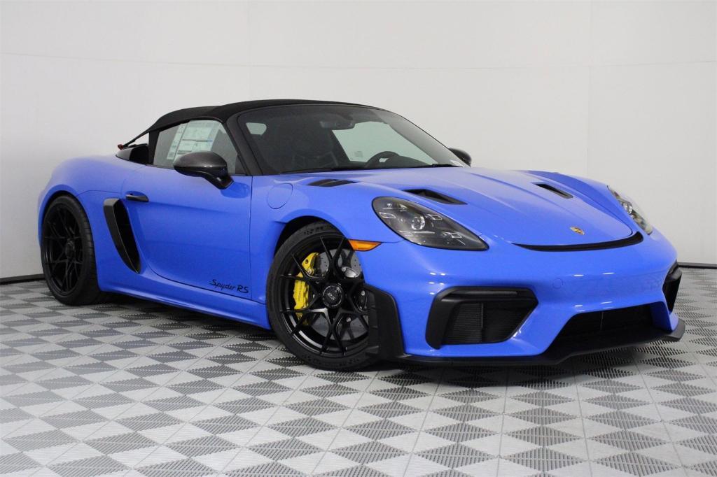 new 2025 Porsche 718 Spyder car, priced at $215,805