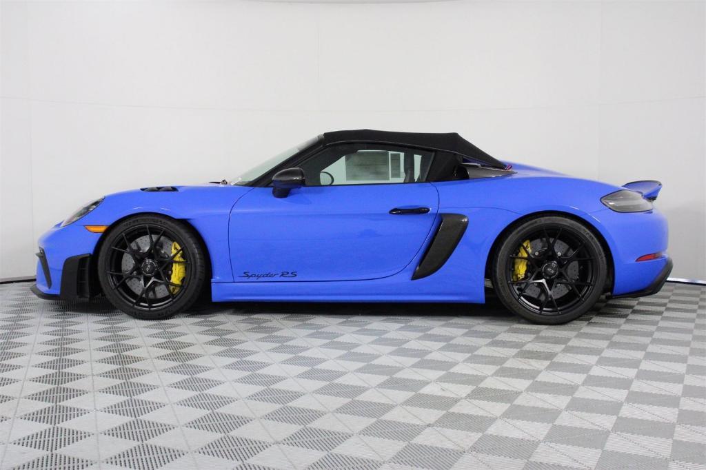 new 2025 Porsche 718 Spyder car, priced at $215,805