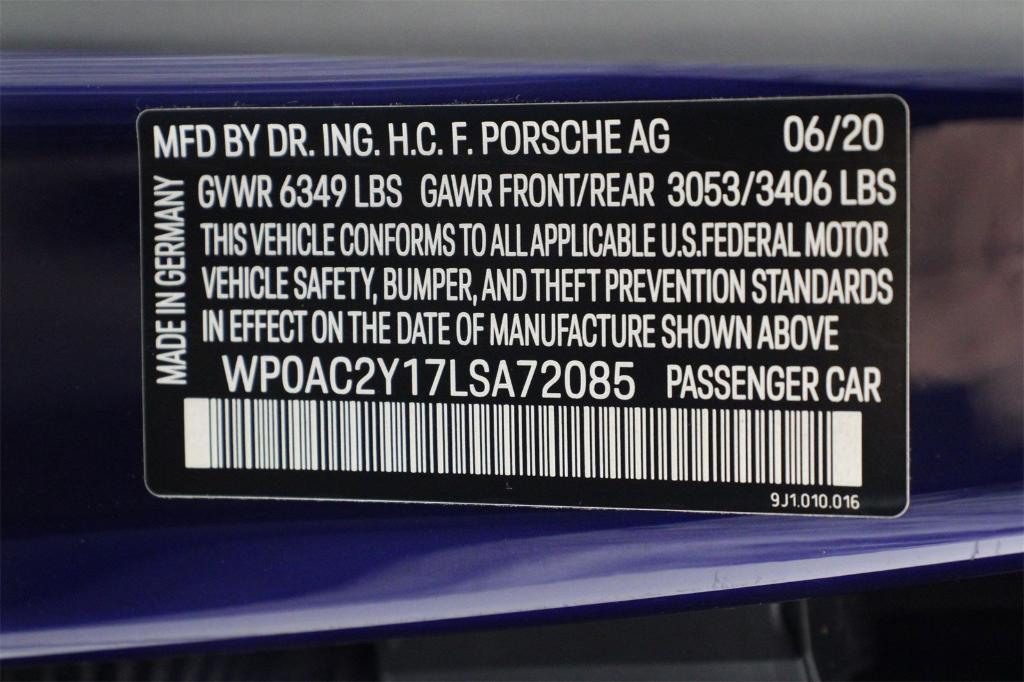 used 2020 Porsche Taycan car, priced at $86,888