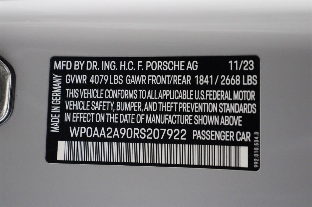 used 2024 Porsche 911 car, priced at $147,888