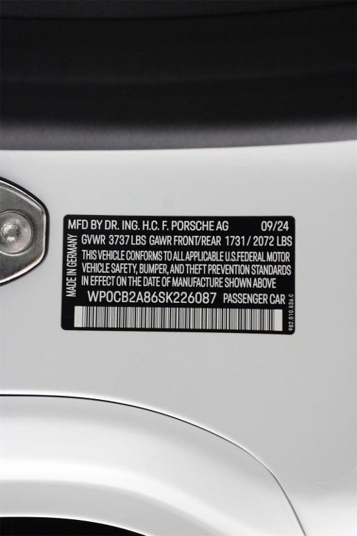 used 2025 Porsche 718 Boxster car, priced at $97,888