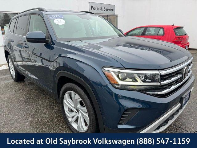 used 2021 Volkswagen Atlas car, priced at $27,634