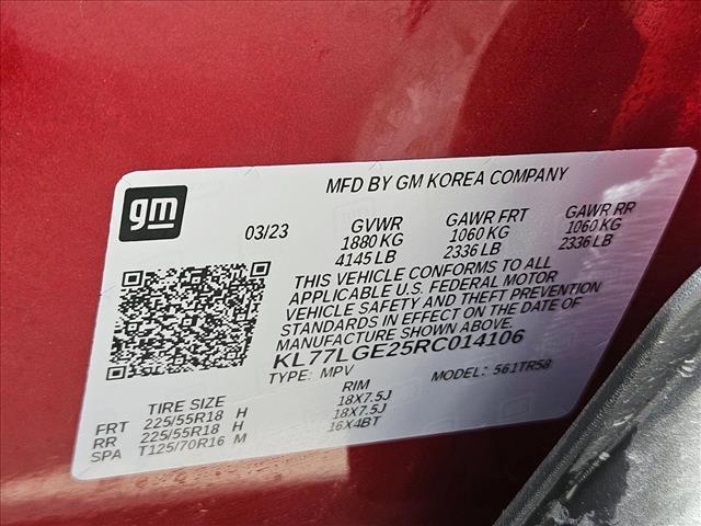 used 2024 Chevrolet Trax car, priced at $22,885