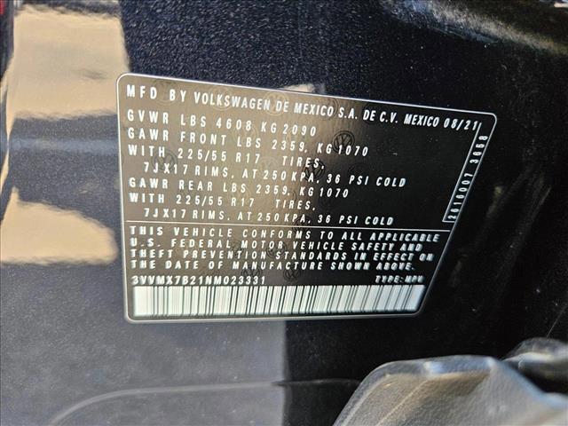 used 2022 Volkswagen Taos car, priced at $20,485