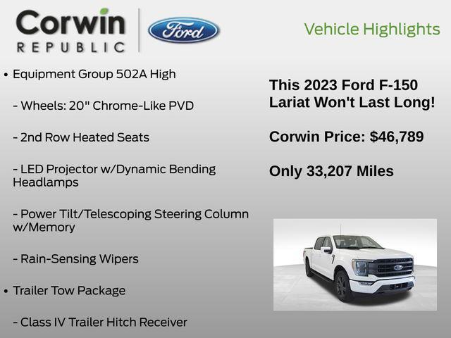 used 2023 Ford F-150 car, priced at $46,789