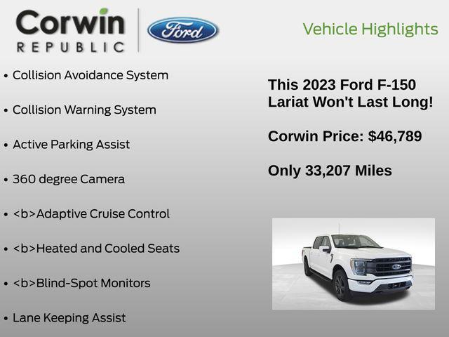 used 2023 Ford F-150 car, priced at $46,789