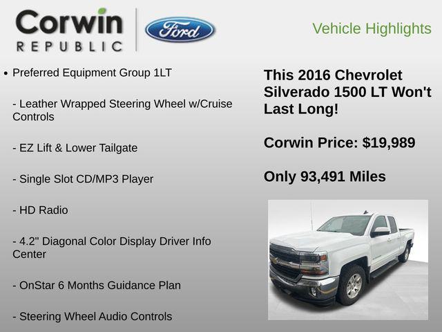 used 2016 Chevrolet Silverado 1500 car, priced at $19,989
