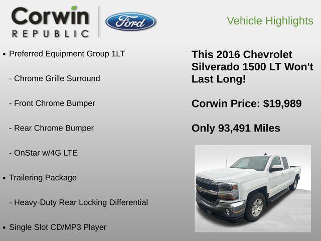 used 2016 Chevrolet Silverado 1500 car, priced at $19,989