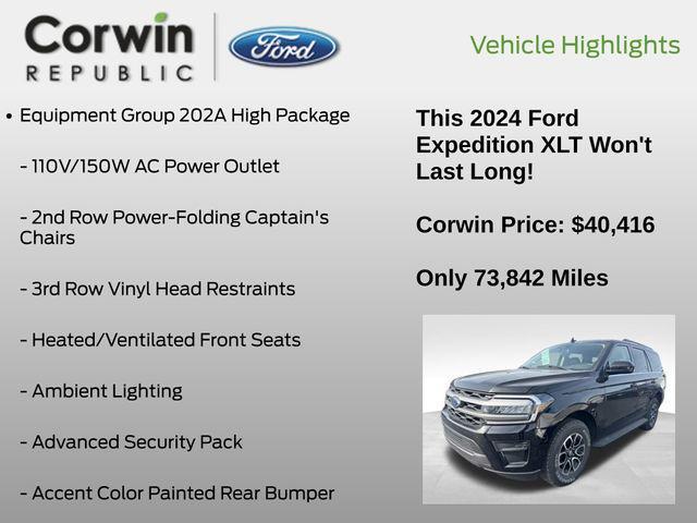 used 2024 Ford Expedition car, priced at $40,416