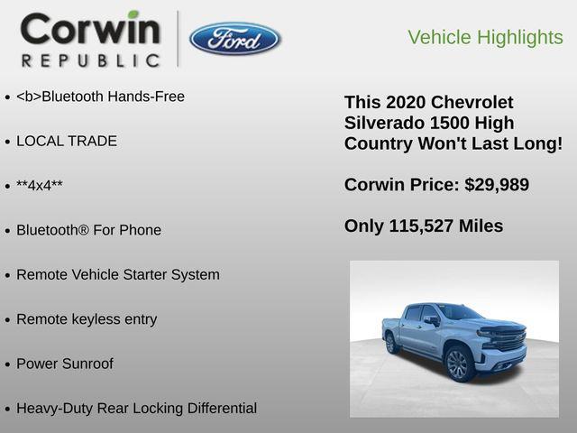 used 2020 Chevrolet Silverado 1500 car, priced at $29,989