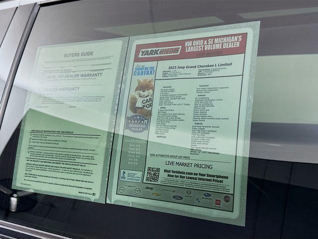 used 2023 Jeep Grand Cherokee L car, priced at $37,899