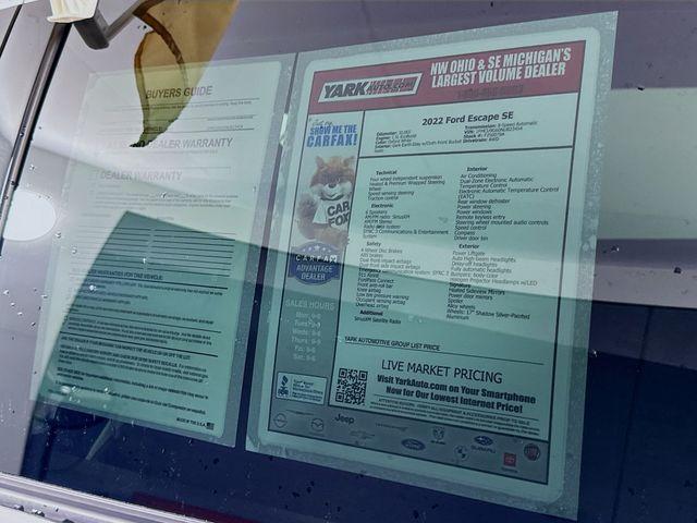 used 2022 Ford Escape car, priced at $21,894
