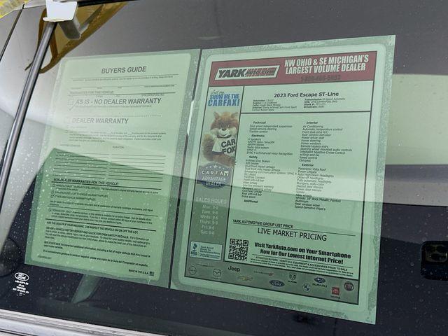 used 2023 Ford Escape car, priced at $26,998