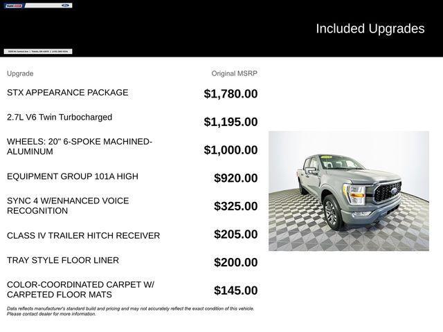 used 2021 Ford F-150 car, priced at $32,197