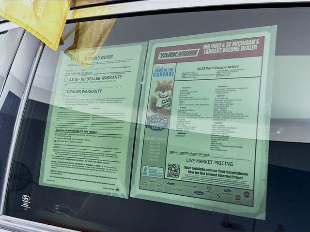 used 2023 Ford Escape car, priced at $25,500