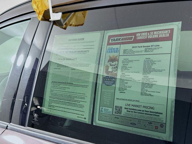 used 2023 Ford Escape car, priced at $25,794