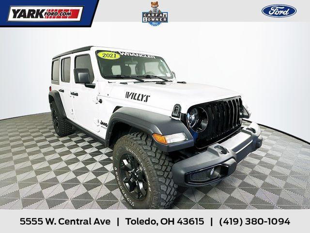 used 2021 Jeep Wrangler Unlimited car, priced at $33,779