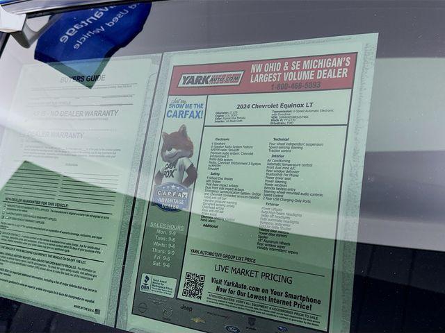 used 2024 Chevrolet Equinox car, priced at $21,696