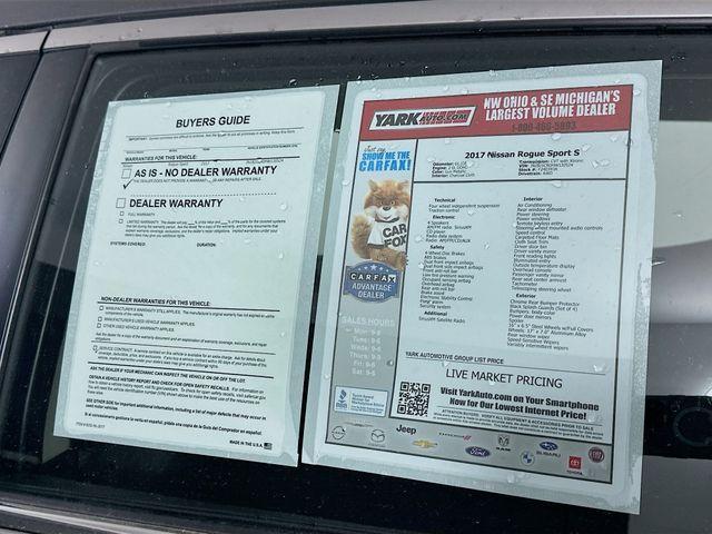 used 2017 Nissan Rogue Sport car, priced at $14,989