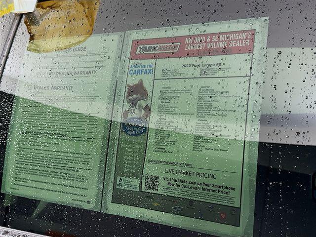 used 2022 Ford Escape car, priced at $19,896