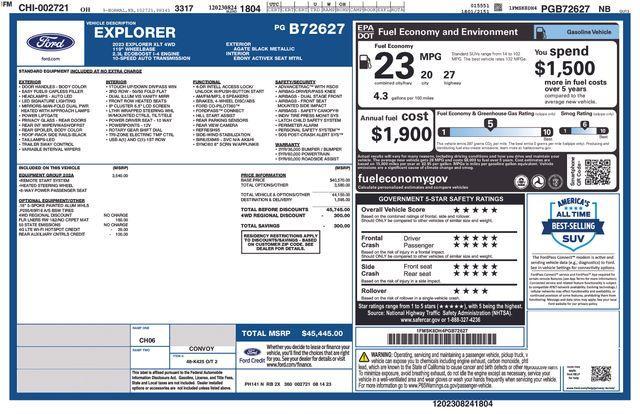used 2023 Ford Explorer car, priced at $33,496