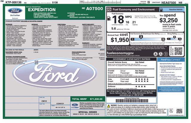 used 2022 Ford Expedition car, priced at $55,000