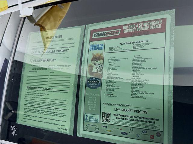 used 2023 Ford Escape car, priced at $23,597