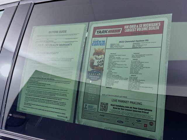 used 2022 Chevrolet Equinox car, priced at $24,996