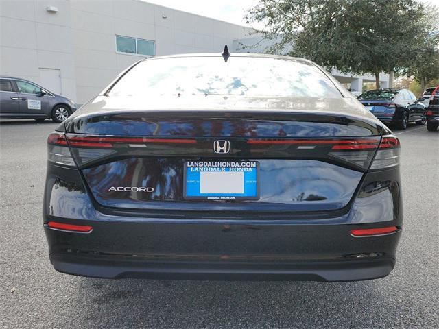 new 2025 Honda Accord car, priced at $31,655