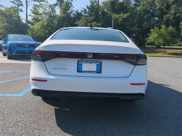 new 2025 Honda Accord car, priced at $31,165