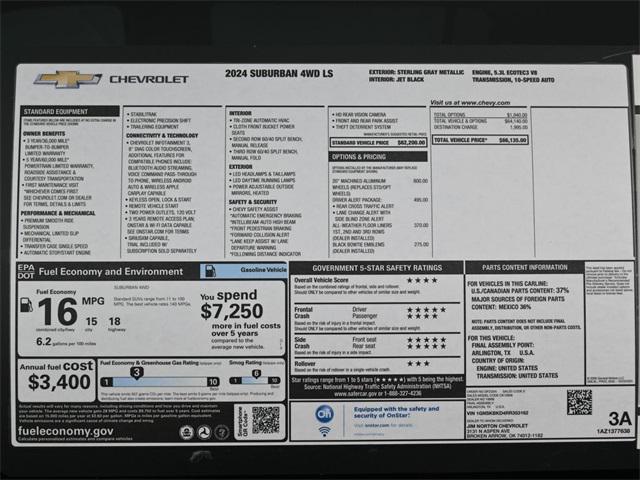 new 2024 Chevrolet Suburban car, priced at $60,183