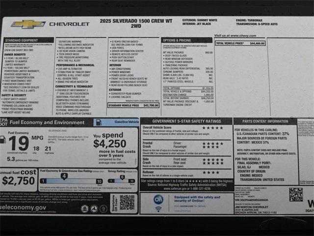 new 2025 Chevrolet Silverado 1500 car, priced at $36,478