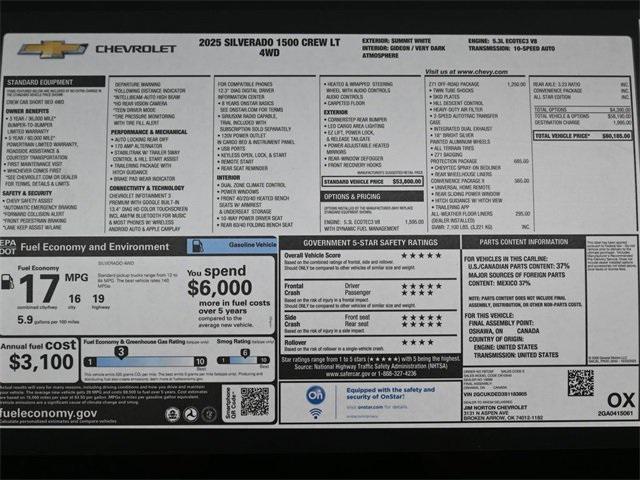 new 2025 Chevrolet Silverado 1500 car, priced at $49,315