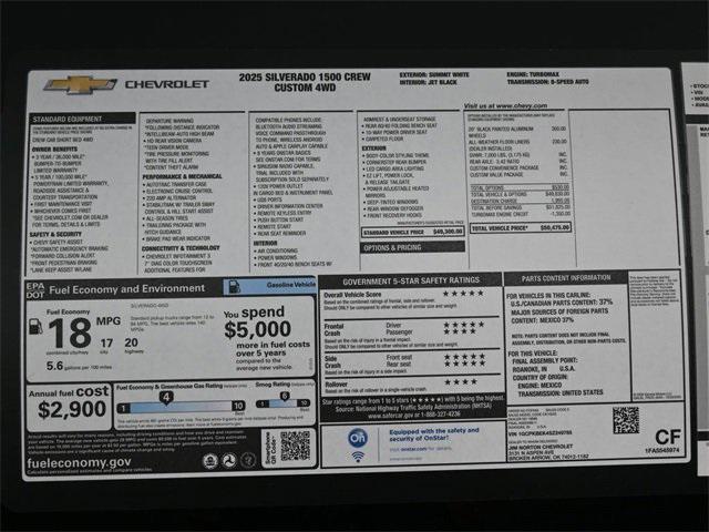 new 2025 Chevrolet Silverado 1500 car, priced at $41,437