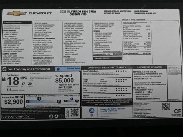 new 2025 Chevrolet Silverado 1500 car, priced at $41,437