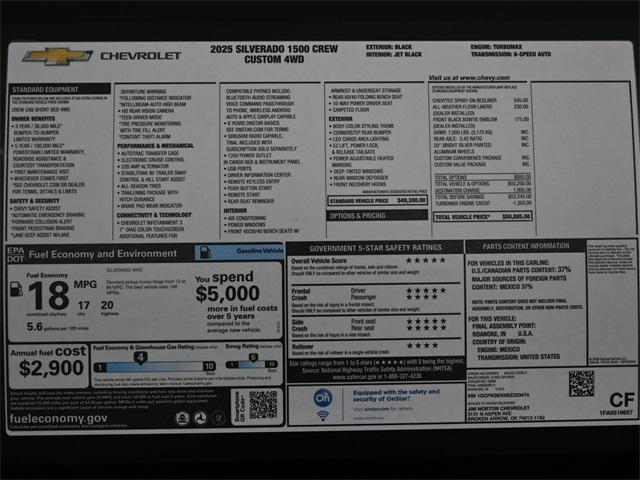 new 2025 Chevrolet Silverado 1500 car, priced at $42,823