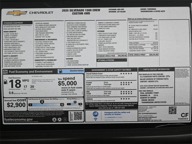 new 2025 Chevrolet Silverado 1500 car, priced at $44,961