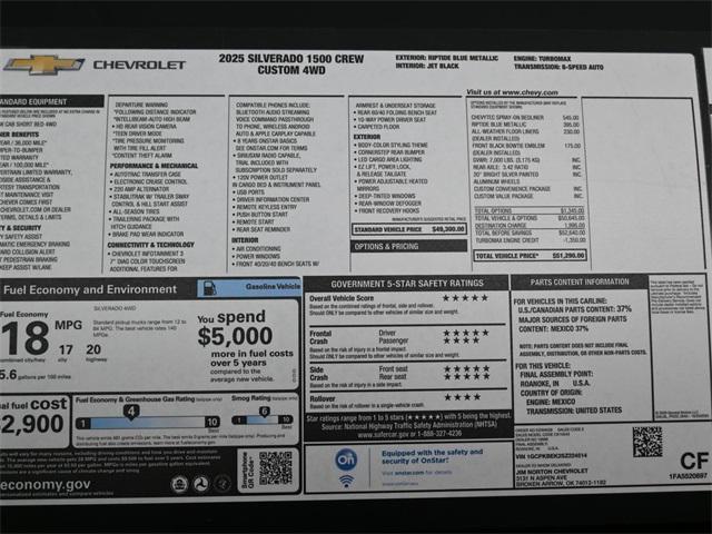 new 2025 Chevrolet Silverado 1500 car, priced at $46,008