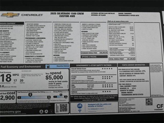 new 2025 Chevrolet Silverado 1500 car, priced at $42,424
