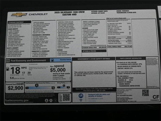 new 2025 Chevrolet Silverado 1500 car, priced at $39,652