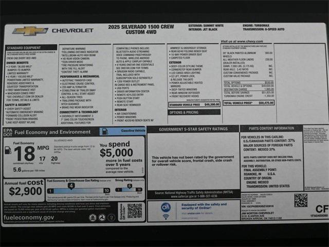 new 2025 Chevrolet Silverado 1500 car, priced at $39,913