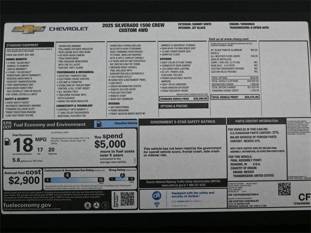 new 2025 Chevrolet Silverado 1500 car, priced at $39,565