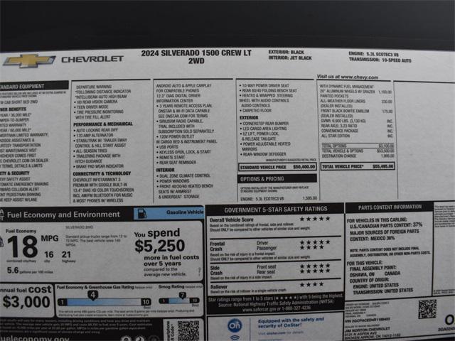 new 2024 Chevrolet Silverado 1500 car, priced at $45,750