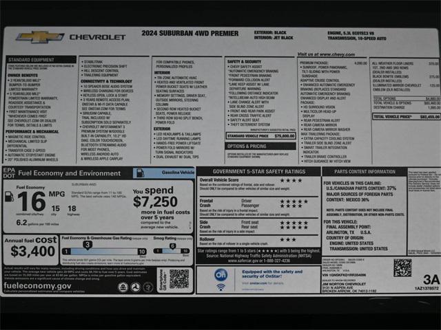 new 2024 Chevrolet Suburban car, priced at $76,683