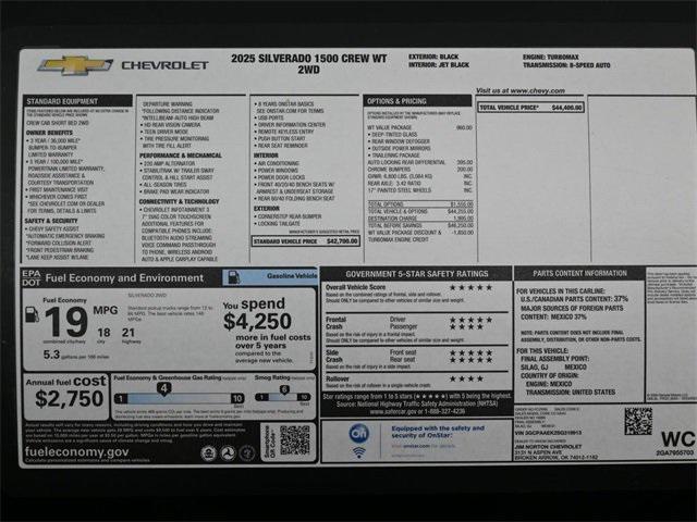 new 2025 Chevrolet Silverado 1500 car, priced at $37,370