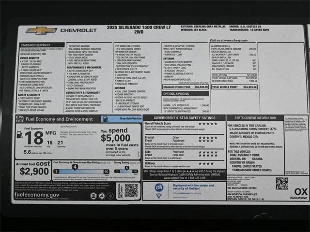 new 2025 Chevrolet Silverado 1500 car, priced at $44,624